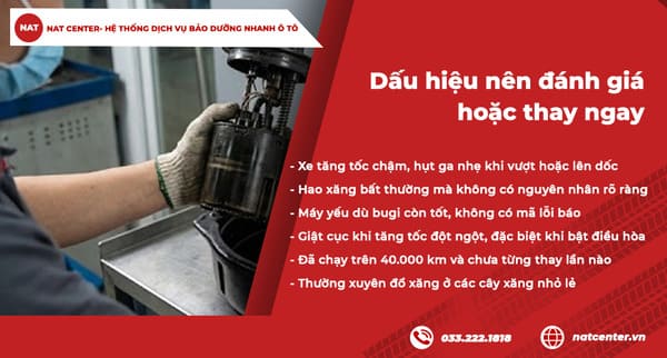 Những dấu hiệu lọc xăng accent 2018 cần thay