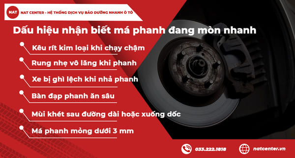 Dấu hiệu nhận biết má phanh Xpander đang mòn nhanh theo NAT Center