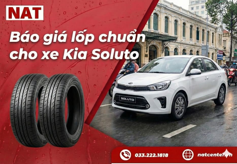  Báo giá lốp chuẩn cho xe Kia Soluto