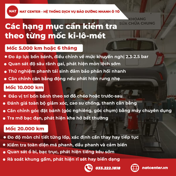 Những hạng mục kiểm tra