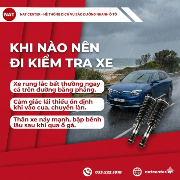 Kiểm tra phuộc VF8 