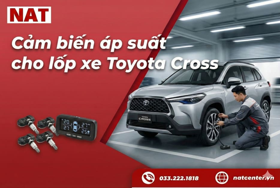 Lắp cảm biến áp suất lốp Toyota Cross 