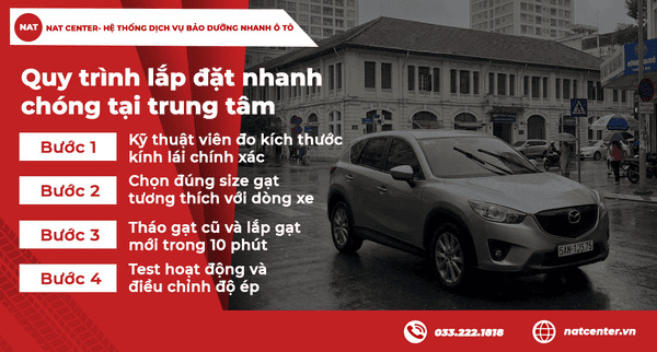 Lắp đặt gạt mưa Stargazer