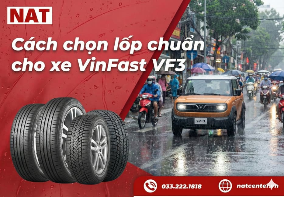 Chọn lốp chuẩn cho xe điện VinFast VF3