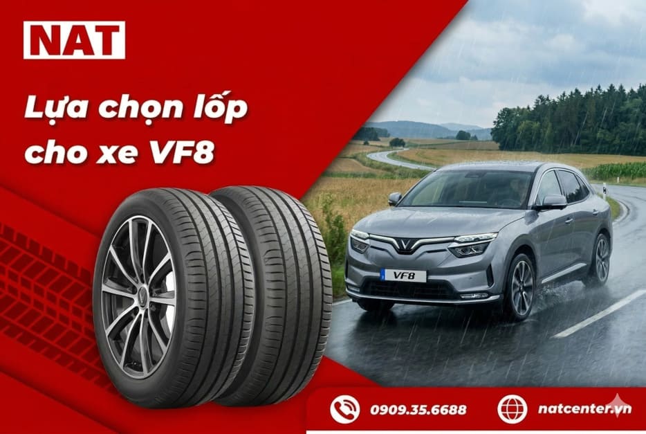 Chọn lốp xe VF8 chuẩn