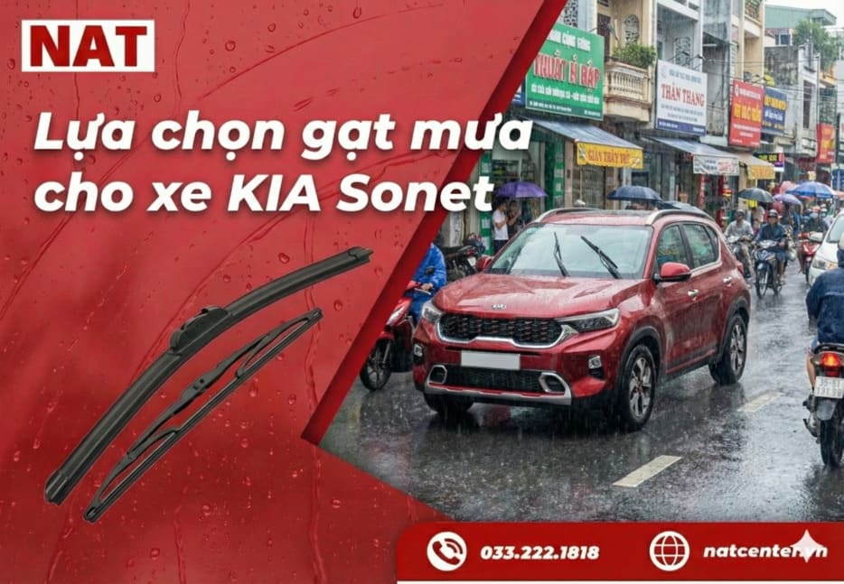 Lựa chọn gạt mưa cho xe Kia Sonet