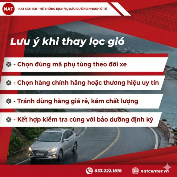 Lưu ý lọc gió động cơ Accent khi thay thế