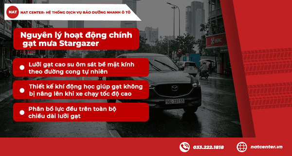 Hoạt động chính gạt mưa Stargazer tại NAT Center