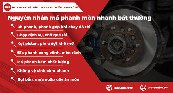Nguyên nhân má phanh Xpander nhanh mòn