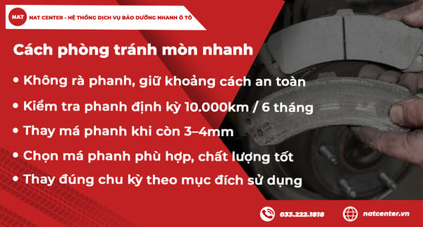 Cách phòng tránh má phanh trước Xpander nhanh mòn