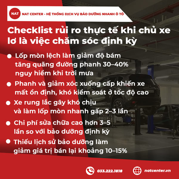 Rủi ro bảo dưỡng xe Kia K3 lơ là