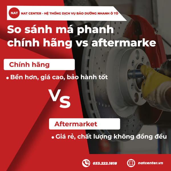 So sánh má phanh thoe NAT Center