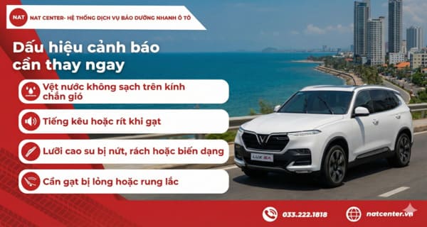 Dấu hiệu cần thay gạt mưa Lux SA