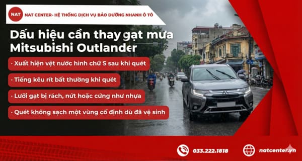 Dấu hiệu thay gạt mưa Outlander