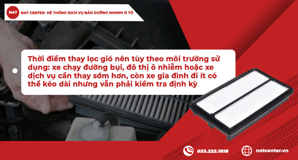 Khi nào nên thay lọc gió động cơ Creta?