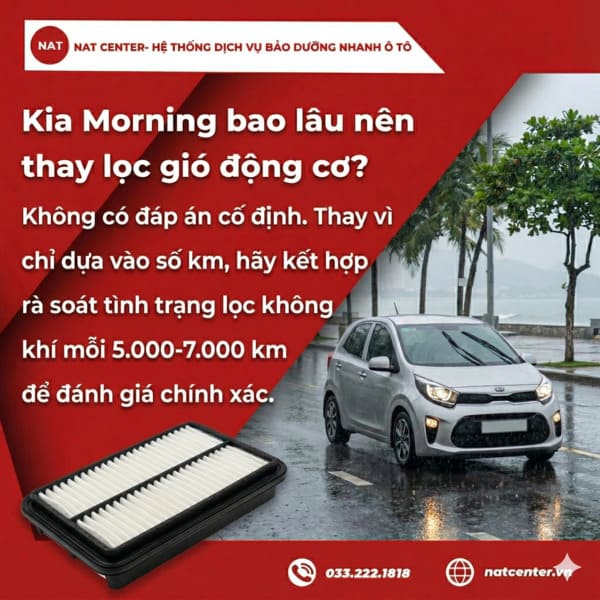 Bao lâu thay lọc gió động cơ 