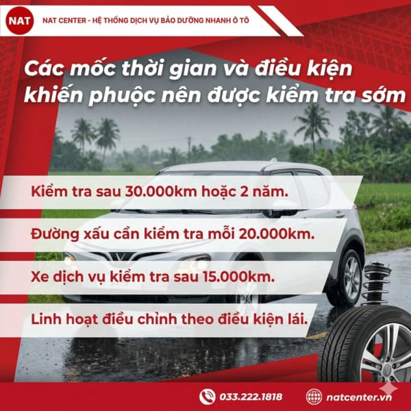 Điều kiện phuộc VF5 nên kiểm tra sớm 