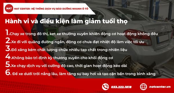 Những yếu tố làm lọc xăng bị giảm tuổi thọ