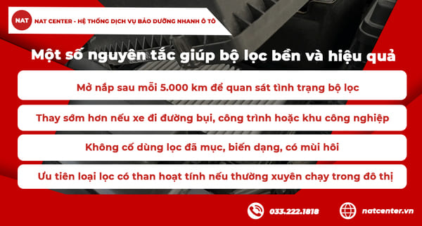 Các nguyên tắc giúp lọc gió điều hoà Triton bền