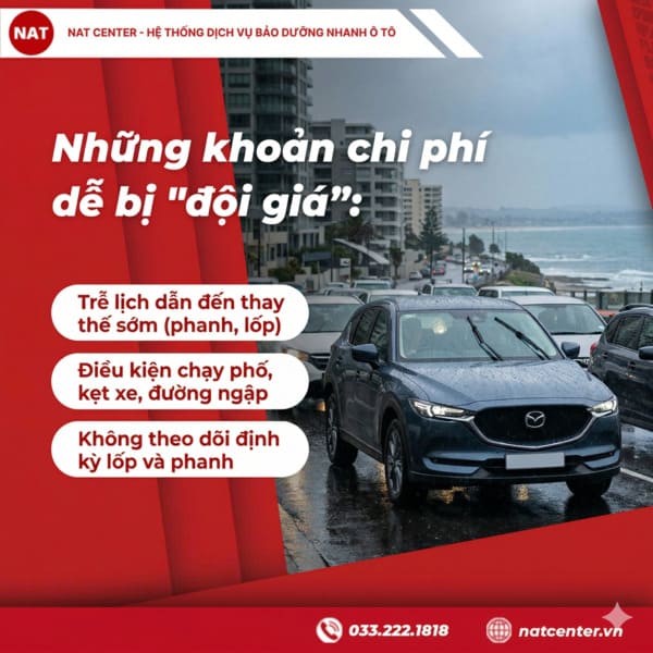 Những chi phí bảo dưỡng xe Mazda CX5 dễ bị đội giá