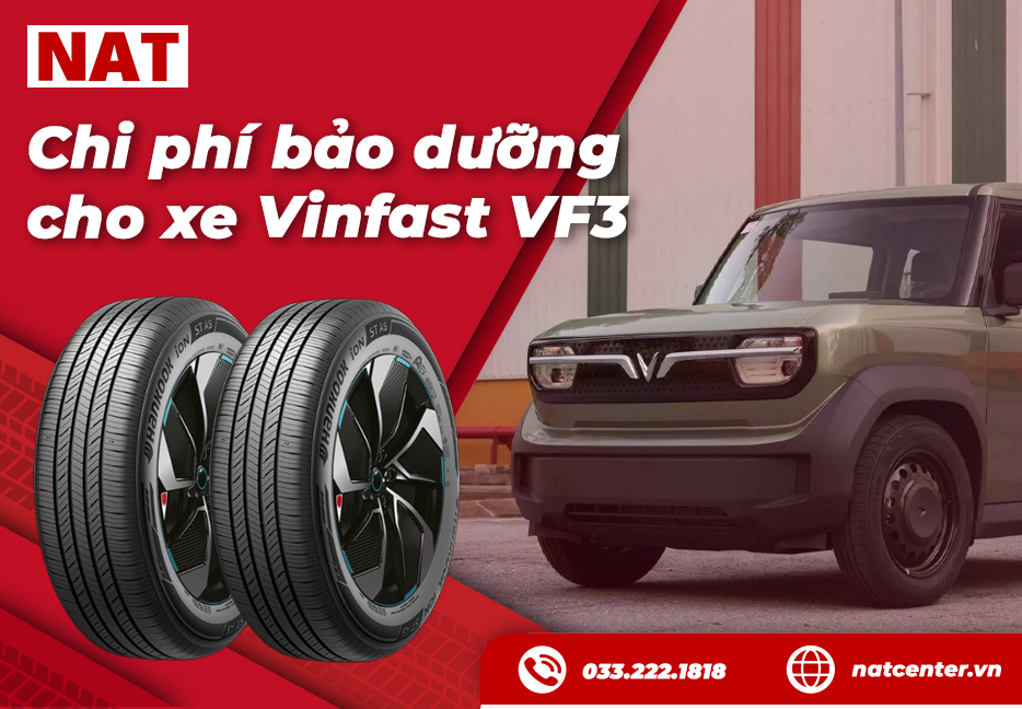 Chi phí bảo dưỡng xe VF3 tại NAT Center