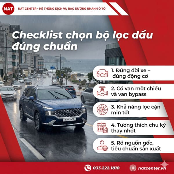 Chọn lọc nhớt Santafe đúng chuẩn