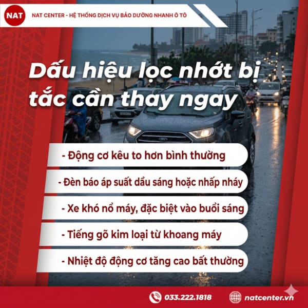 Thay lọc nhớt xe Ford Ecosport khi có dấu hiệu