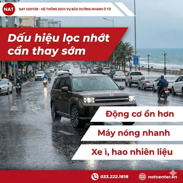 Các dấu hiệu lọc nhớt cần thay sớm
