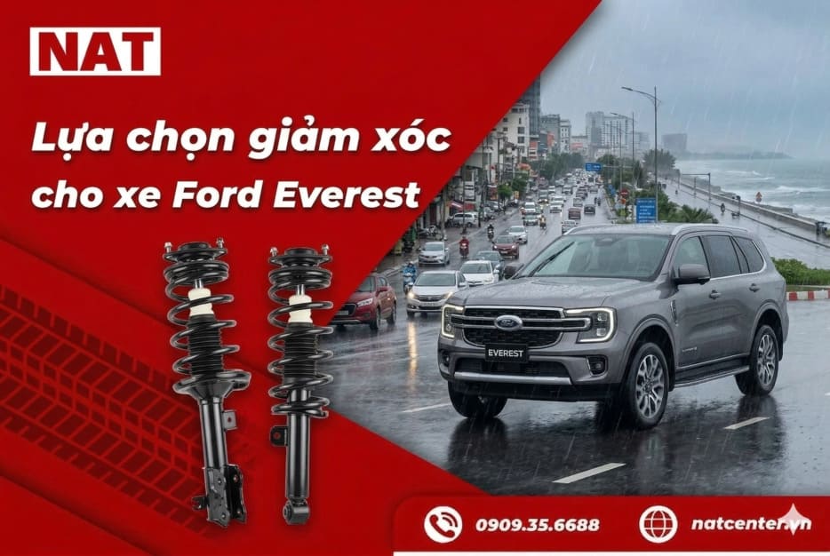 Lựa chọn giảm xóc Ford Everest tại NAT Center