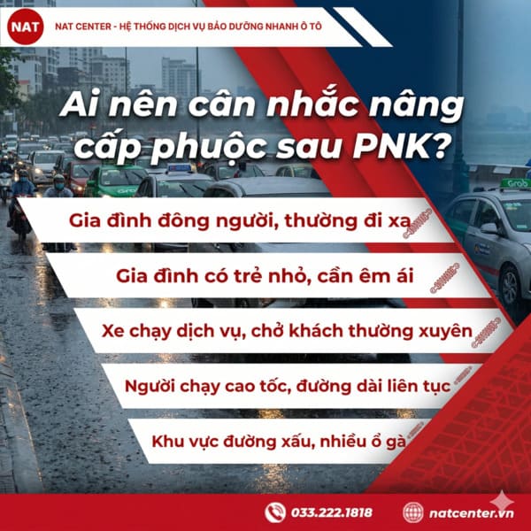 Các đối tượng phuộc PNK Xpander cần nâng cấp