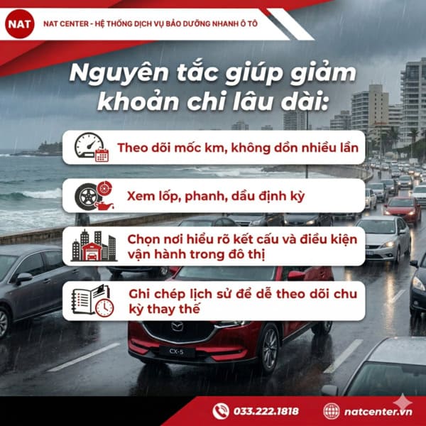 Nguyên tắc bảo dưỡng Mazda Cx5 giảm khoản chi