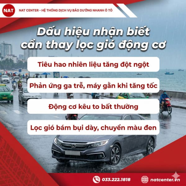 Nhận biết lọc gió Honda Civic dấu hiệu cần thay