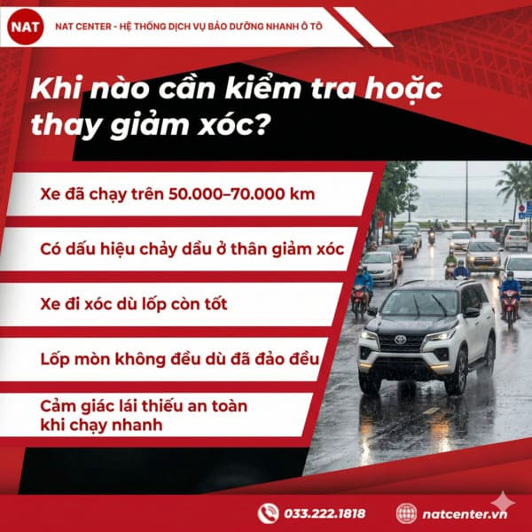 Khi nào cần kiểm tra hoặc thay