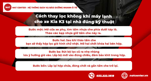 NAT Center chia sẻ cách thay lọc gió điều hoà đúng kỹ thuật