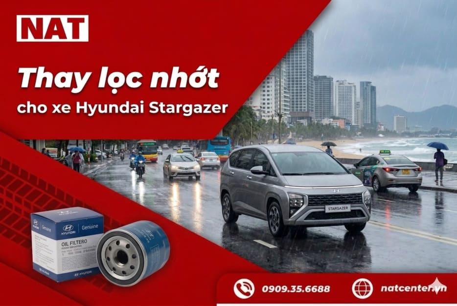 Thay lọc nhớt Stargazer tại NAT Center