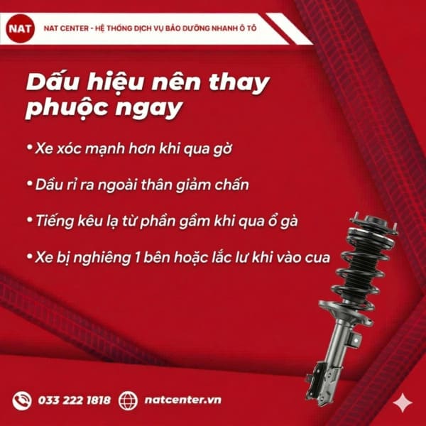 Dấu hiệu nên thay phuộc VF3