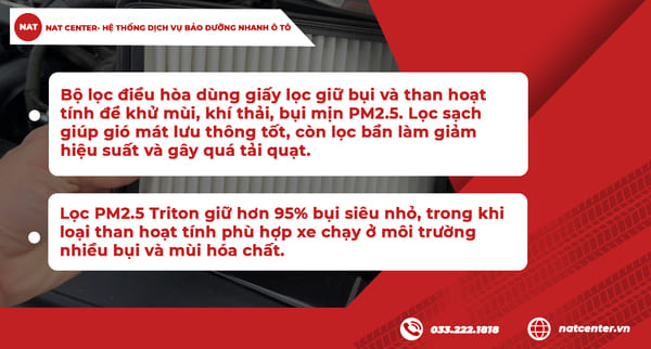 NAT Center chia sẻ cơ chế lọc gió điều hoà Triton