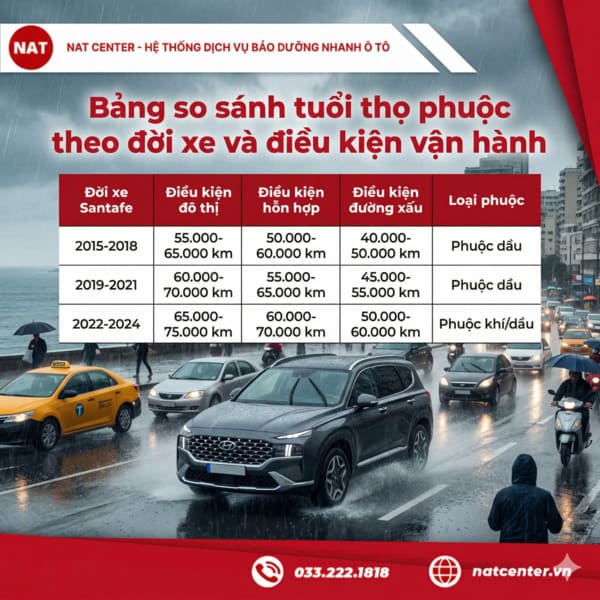 So sánh tuổi thọ phuộc