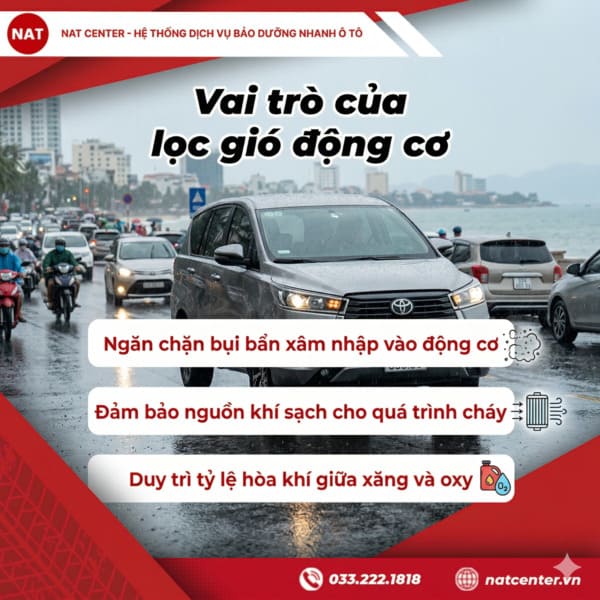 Vai trò của lọc gió động cơ