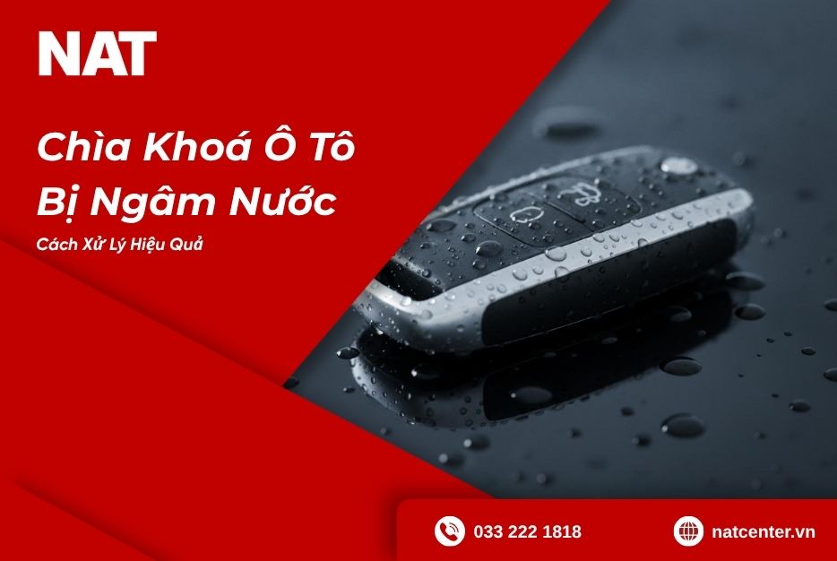 chìa khoá ô tô bị ngâm nước