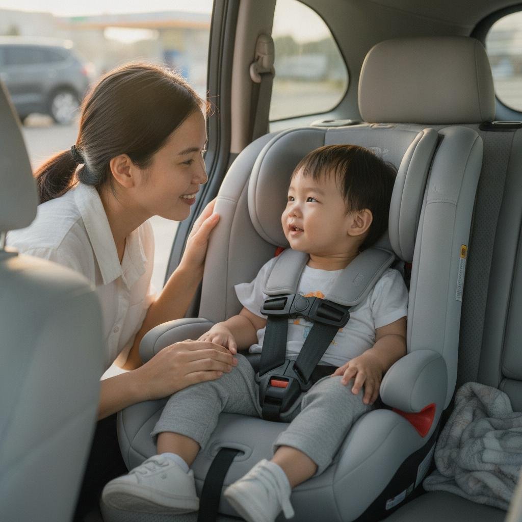 lắp ghế ngồi ô tô cho bé - image 3
